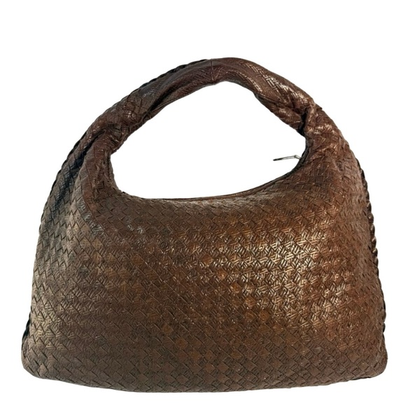 Bottega Veneta Intrecciato Shoulder Bag Brown Leather - Picture 10 of 16